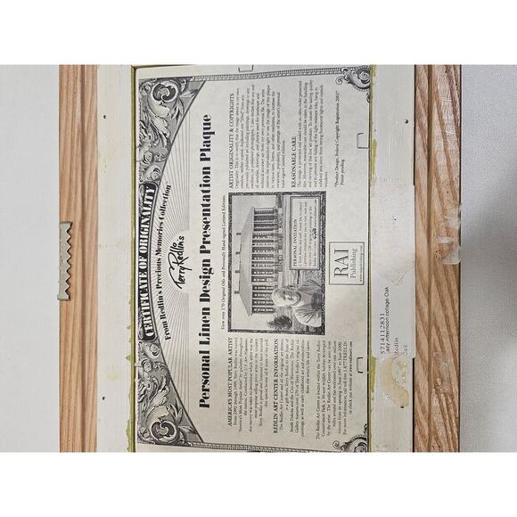 Terry Redlin "Lazy Afternoon" Personal Collage Series Linen Art Mini 12x8.5 - Picture 7 of 8